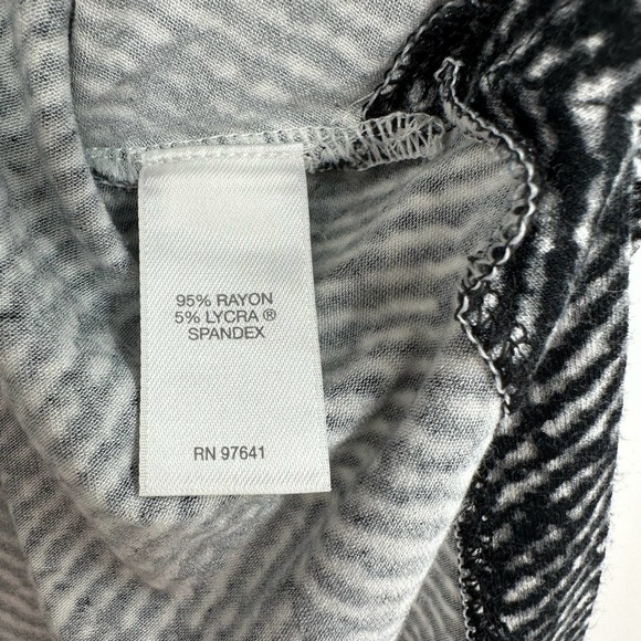 J Jill wearever collection size large sleeveless blouse tank top black white - Picture 5 of 5